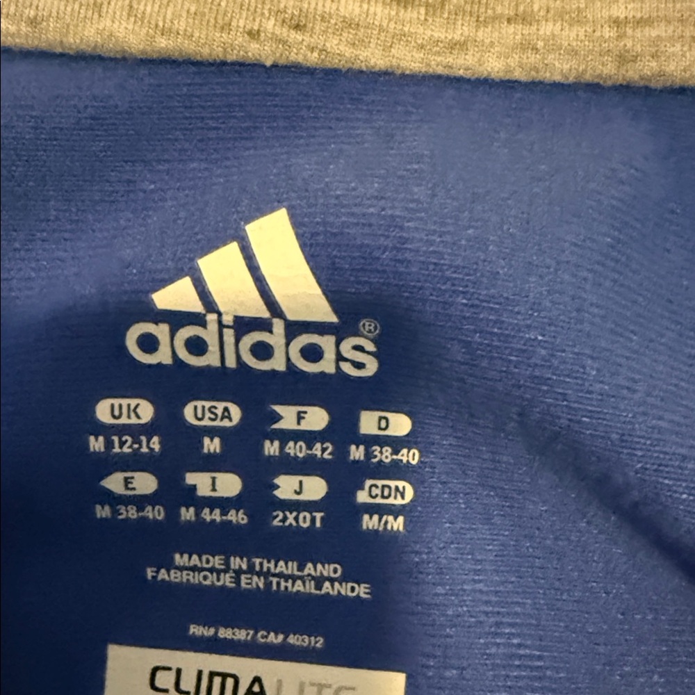 Adidas Royal Blue Zip-Up Jacket - Picture 2 of 3